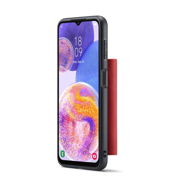 For Samsung Galaxy A23 5G DG.MING M1 Series 3-Fold Multi Card Wallet Phone Case(Red) - Galaxy Phone Cases by DG.MING | Online Shopping UK | buy2fix