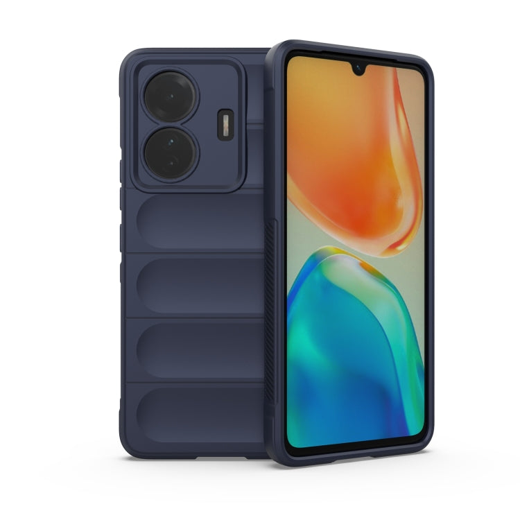 For vivo s15e Magic Shield TPU + Flannel Phone Case(Dark Blue) - vivo Cases by buy2fix | Online Shopping UK | buy2fix