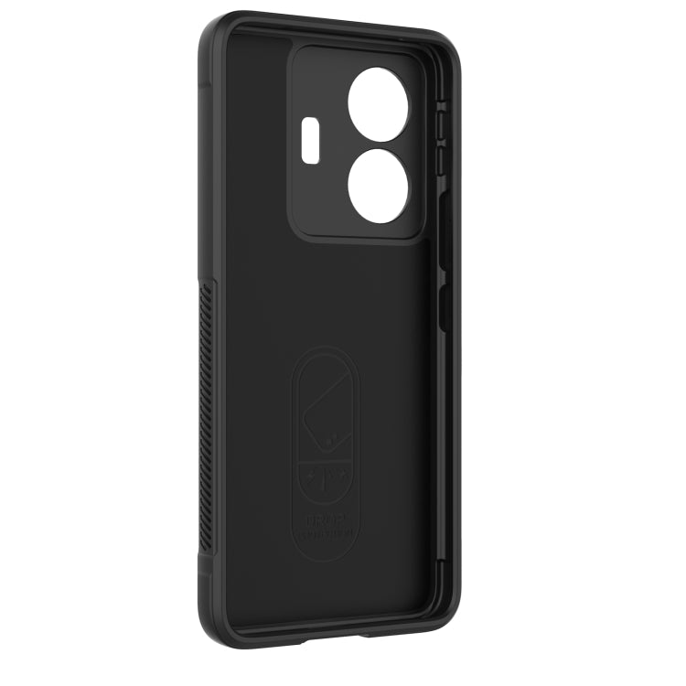 For vivo s15e Magic Shield TPU + Flannel Phone Case(Dark Blue) - vivo Cases by buy2fix | Online Shopping UK | buy2fix