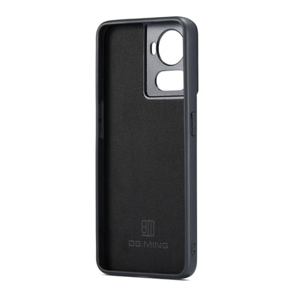 For OnePlus Ace/10R DG.MING M1 Series 3-Fold Multi Card Wallet + Magnetic Phone Case(Black) - OnePlus Cases by DG.MING | Online Shopping UK | buy2fix