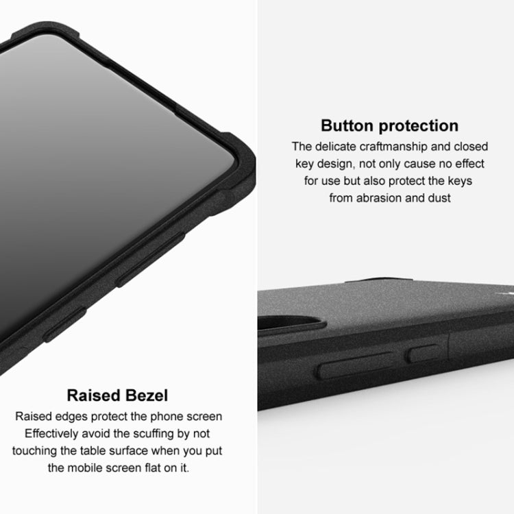 For Sony Xperia 10 IV IMAK All-inclusive Shockproof Airbag TPU Case with Screen Protector (Matte Black) - Sony Cases by imak | Online Shopping UK | buy2fix