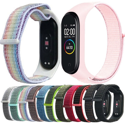 For Xiaomi Mi Band 7 Nylon Weave Watch Band(Lime) - Watch Bands by buy2fix | Online Shopping UK | buy2fix