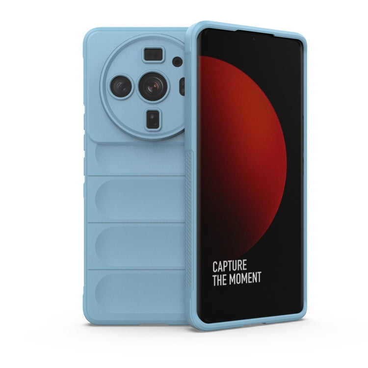 For Xiaomi 12S Ultra Magic Shield TPU + Flannel Phone Case(Light Blue) - Xiaomi Cases by buy2fix | Online Shopping UK | buy2fix