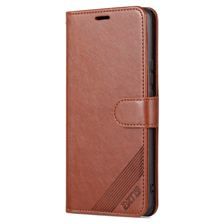 For Huawei nova 10 Pro AZNS Sheepskin Texture Flip Leather Phone Case(Brown) - Huawei Cases by AZNS | Online Shopping UK | buy2fix