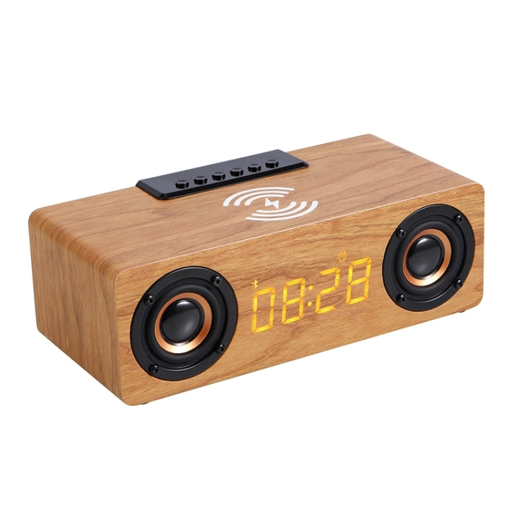 K1 Multifunctional Desktop Wooden Bluetooth Speaker Wireless Loudspeaker(Yellow) - Desktop Speaker by buy2fix | Online Shopping UK | buy2fix