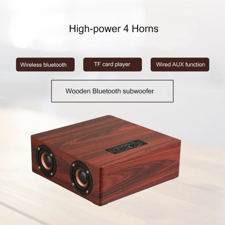 Q5 Home Computer TV Wooden Wireless Bluetooth Speaker(Yellow) - Desktop Speaker by buy2fix | Online Shopping UK | buy2fix