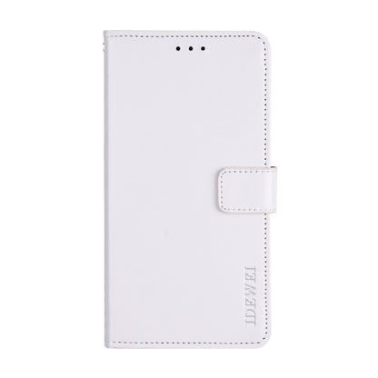 For Blackview BV9800 Pro idewei Crazy Horse Texture Horizontal Flip Leather Case with Holder & Card Slots & Wallet(White) - More Brand by idewei | Online Shopping UK | buy2fix