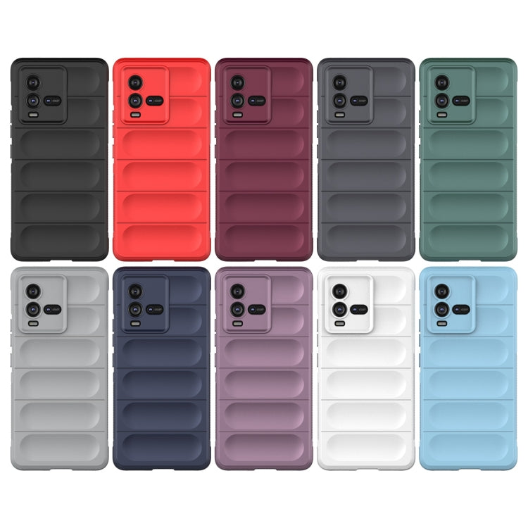 For vivo iQOO 10 5G Magic Shield TPU + Flannel Phone Case(White) - vivo Cases by buy2fix | Online Shopping UK | buy2fix