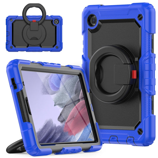 For Samsung Galaxy Tab A7 Lite Bracelet Holder Silicone + PC Tablet Case(Blue) - Tab A7 Lite T220 / T225 by buy2fix | Online Shopping UK | buy2fix