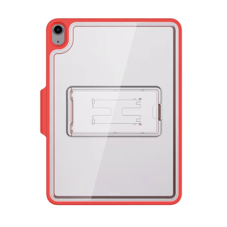 Mutural Transparent Holder Tablet Case For iPad Air 2022/ 2020 10.9(Red) - iPad Air (2022) / (2020) 10.9 Cases by Mutural | Online Shopping UK | buy2fix