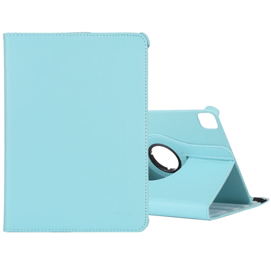 For iPad Air 13 2024 / iPad Pro 12.9 2022 / 2021 / 2020 Litchi Texture Horizontal Flip 360 Degrees Rotation Leather Tablet Case with Holder(Light Blue) - iPad Pro 12.9 (2022/2021) Cases by buy2fix | Online Shopping UK | buy2fix