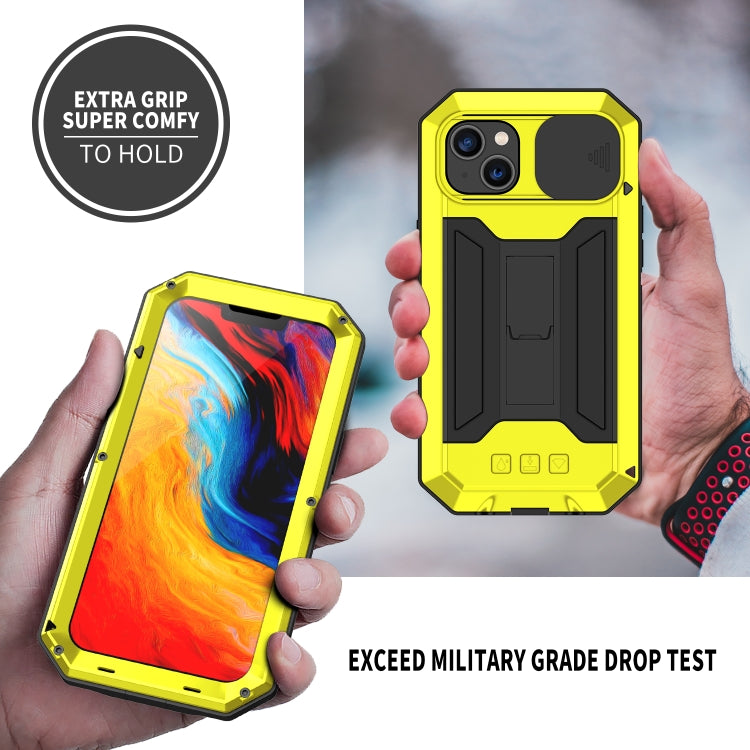 For iPhone 14 Plus R-JUST Shockproof Life Waterproof Dust-proof Case (Yellow) - iPhone 14 Plus Cases by R-JUST | Online Shopping UK | buy2fix