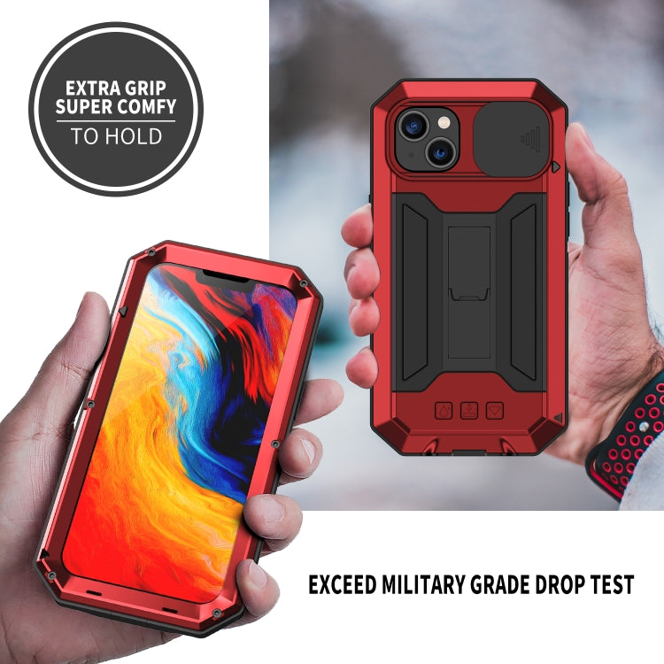 For iPhone 14 Plus R-JUST Shockproof Life Waterproof Dust-proof Case (Red) - iPhone 14 Plus Cases by R-JUST | Online Shopping UK | buy2fix