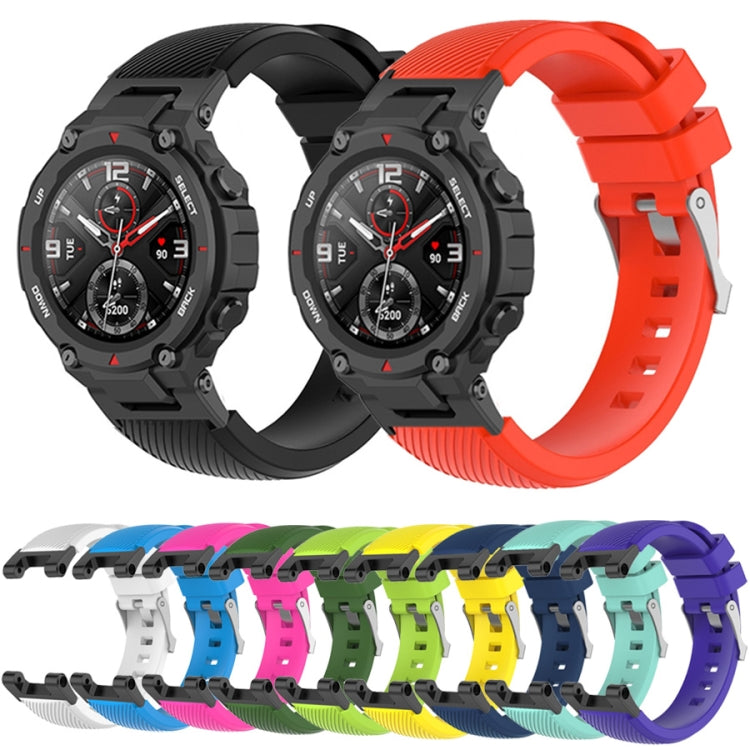 For Amazfit T-Rex / T-Rex Pro / Ares Twill Silicone Watch Band(White) - Watch Bands by buy2fix | Online Shopping UK | buy2fix