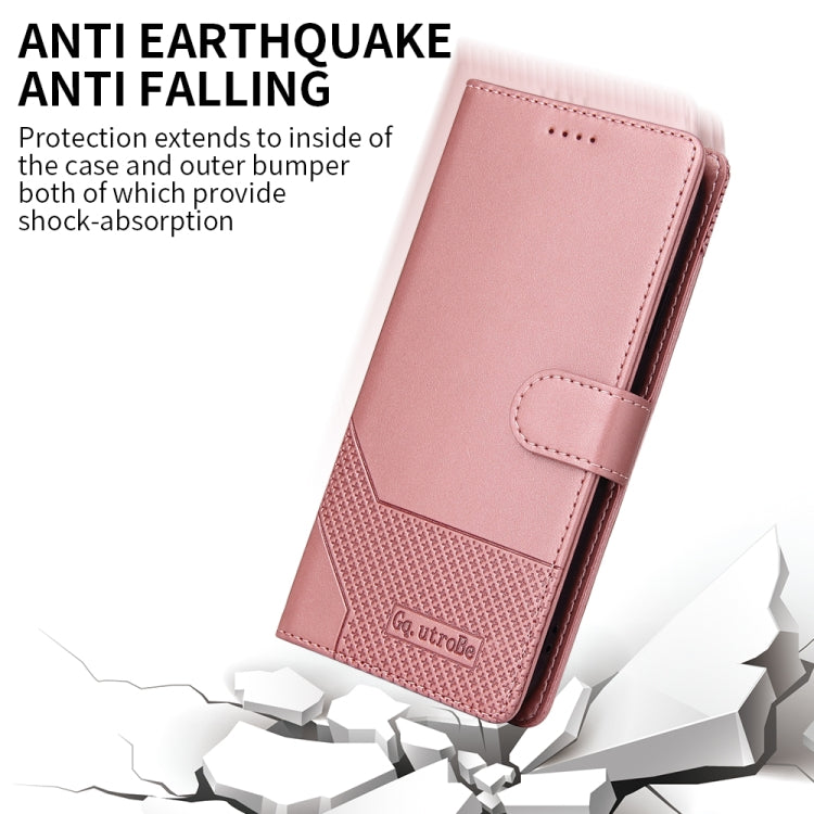 For Huawei P30 Pro GQUTROBE Skin Feel Magnetic Leather Phone Case(Rose Gold) - Huawei Cases by GQUTROBE | Online Shopping UK | buy2fix