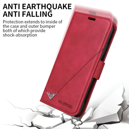 For Huawei P40 Pro GQUTROBE Right Angle Leather Phone Case(Red) - Huawei Cases by GQUTROBE | Online Shopping UK | buy2fix