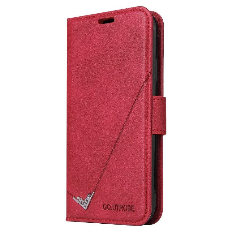 For Huawei nova 7 SE GQUTROBE Right Angle Leather Phone Case(Red) - Huawei Cases by GQUTROBE | Online Shopping UK | buy2fix