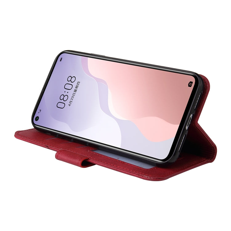 For Huawei nova 7 SE GQUTROBE Right Angle Leather Phone Case(Red) - Huawei Cases by GQUTROBE | Online Shopping UK | buy2fix