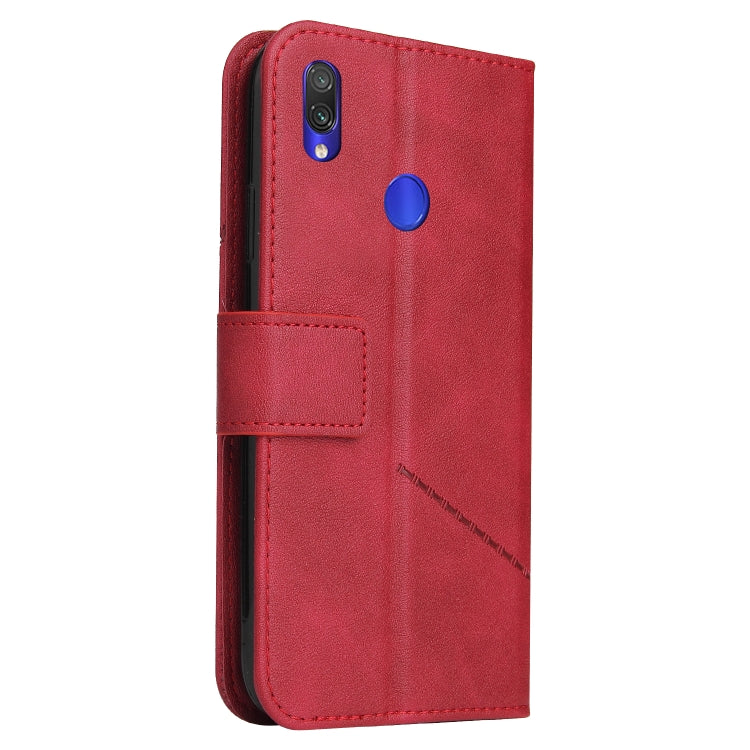 For Honor 10 Lite GQUTROBE Right Angle Leather Phone Case(Red) - Huawei Cases by GQUTROBE | Online Shopping UK | buy2fix