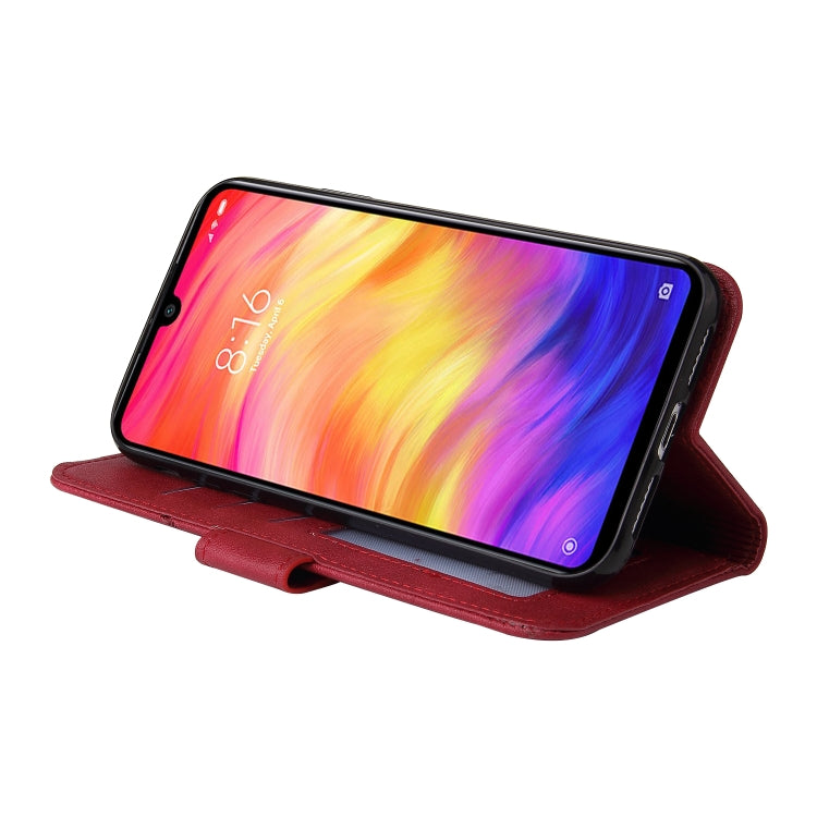 For Honor 10 Lite GQUTROBE Right Angle Leather Phone Case(Red) - Huawei Cases by GQUTROBE | Online Shopping UK | buy2fix