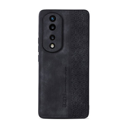 For Honor 70 AZNS 3D Embossed Skin Feel Phone Case(Black) - Honor Cases by AZNS | Online Shopping UK | buy2fix