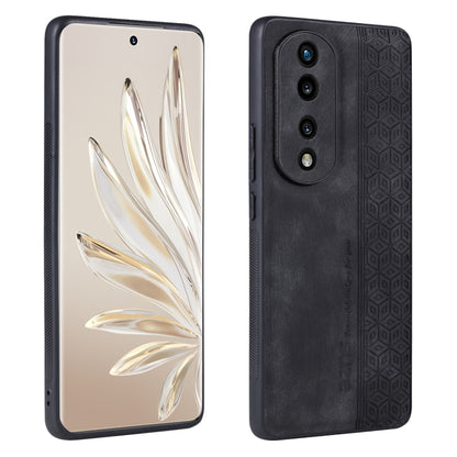 For Honor 70 Pro / 70 Pro+ AZNS 3D Embossed Skin Feel Phone Case(Black) - Honor Cases by AZNS | Online Shopping UK | buy2fix