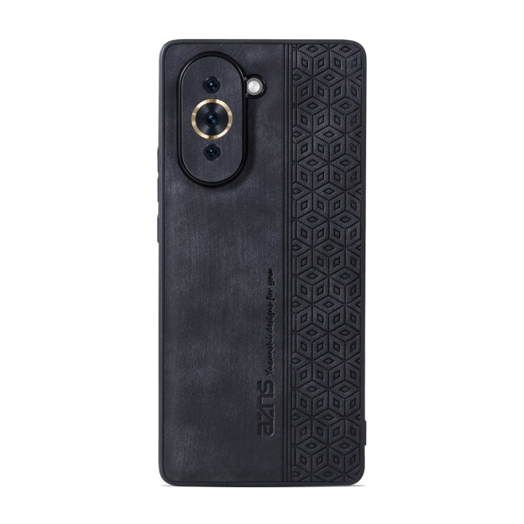 For Huawei nova 10 AZNS 3D Embossed Skin Feel Phone Case(Black) - Huawei Cases by AZNS | Online Shopping UK | buy2fix