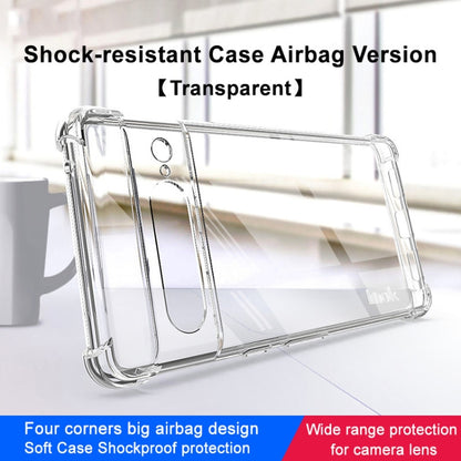 For Google Pixel 7 Pro imak Shockproof Airbag TPU Phone Case(Transparent) - Google Cases by imak | Online Shopping UK | buy2fix