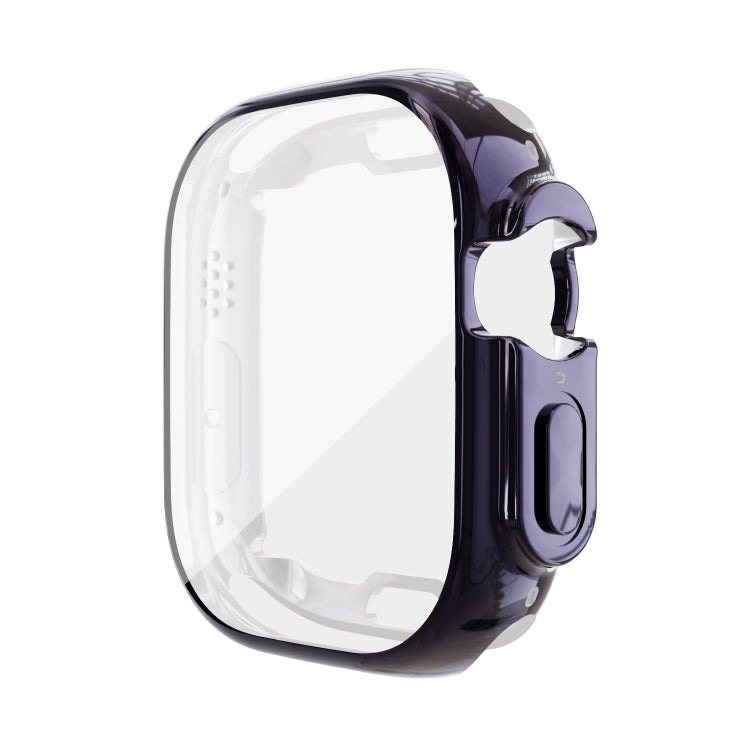 For Apple Watch 8 / 7 41mm All-inclusive Plating TPU Shockproof Case(Navy) - Watch Cases by buy2fix | Online Shopping UK | buy2fix