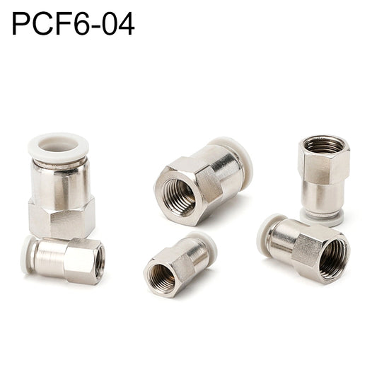 PCF6-04 LAIZE Female Thread Straight Pneumatic Quick Fitting Connector - Interface Series by LAIZE | Online Shopping UK | buy2fix