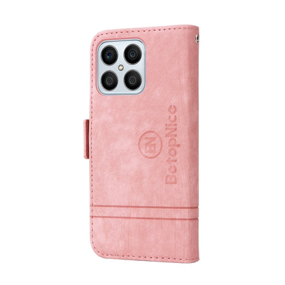 For Honor X8 5G / X6 BETOPNICE Dual-side Buckle Leather Phone Case(Pink) - Honor Cases by BETOPNICE | Online Shopping UK | buy2fix