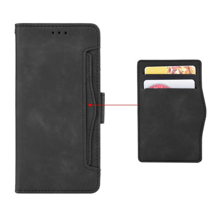 For Blackview OSCAL C80 Skin Feel Calf Texture Card Slots Leather Phone Case(Black) - More Brand by buy2fix | Online Shopping UK | buy2fix