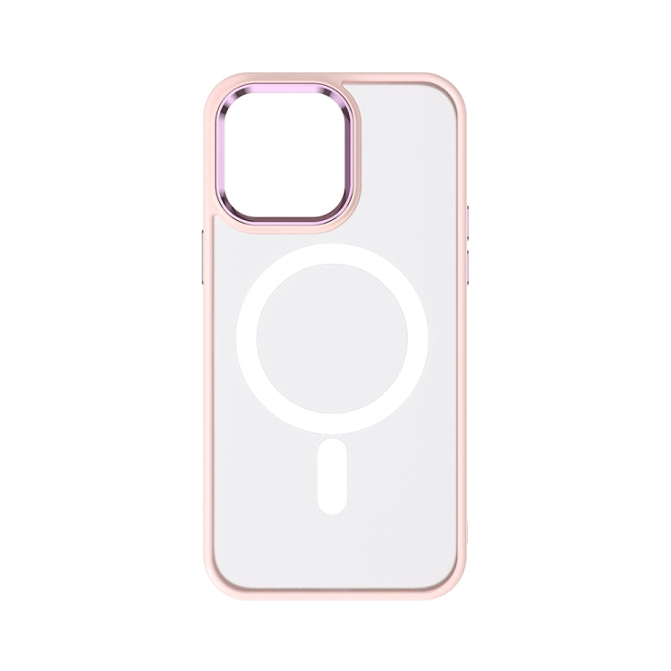 For iPhone 14 Pro TOTU Golden Shield Skin-feel MagSafe Phone Case(Pink) - iPhone 14 Pro Cases by TOTUDESIGN | Online Shopping UK | buy2fix