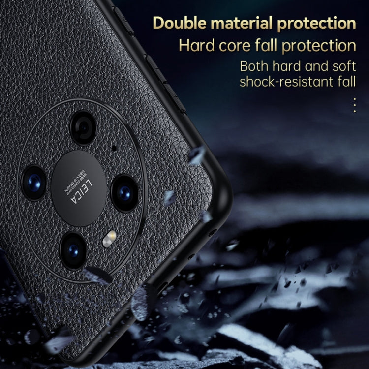 For Huawei Mate 40 SULADA Invisible Bracket Leather Back Cover Phone Case(Black) - Huawei Cases by SULADA | Online Shopping UK | buy2fix