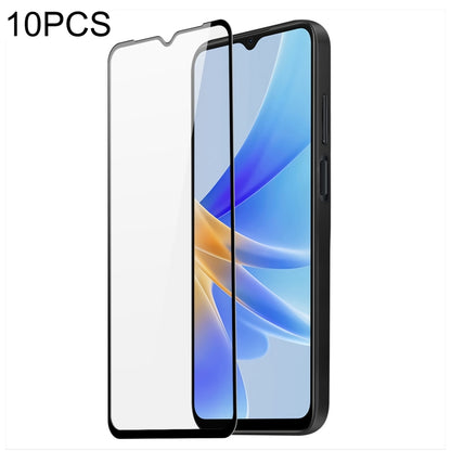 For OPPO A17 4G 10pcs DUX DUCIS 0.33mm 9H Medium Alumina HD Full Screen Tempered Glass Film - OPPO Tempered Glass by DUX DUCIS | Online Shopping UK | buy2fix