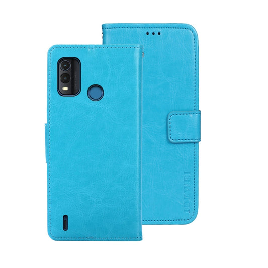 For Nokia G11 Plus idewei Crazy Horse Texture Leather Phone Case(Sky Blue) - Nokia Cases by idewei | Online Shopping UK | buy2fix