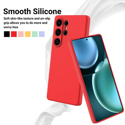 For Samsung Galaxy S25 Ultra Color Liquid Silicone Phone Case(Red) - Galaxy S25 Ultra 5G Cases by buy2fix | Online Shopping UK | buy2fix