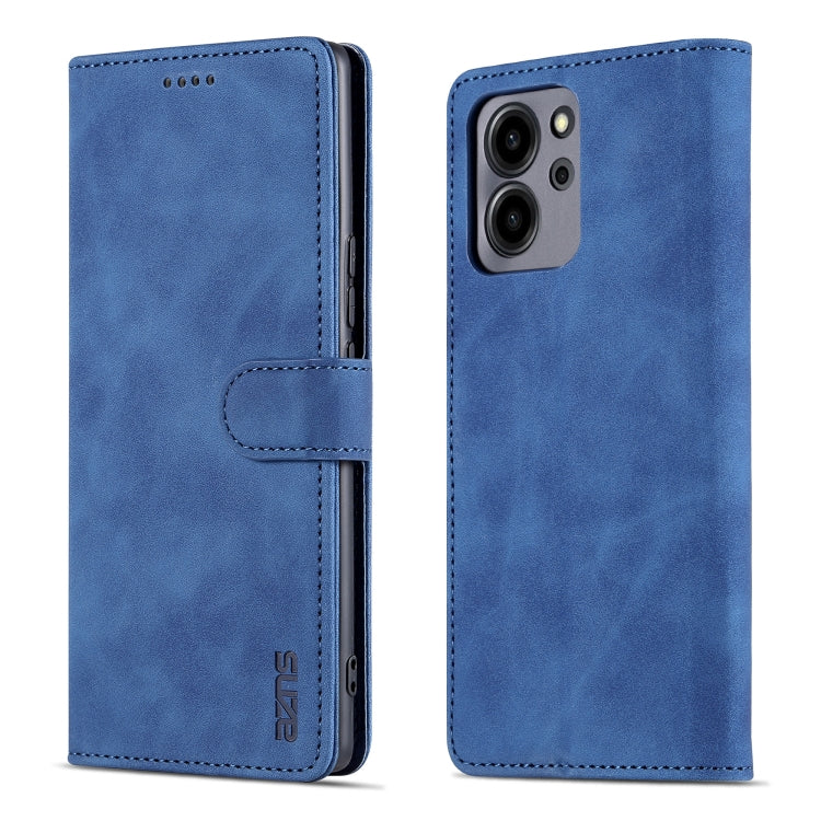 For Honor 80 SE AZNS Skin Feel Calf Texture Flip Leather Phone Case(Blue) - Honor Cases by AZNS | Online Shopping UK | buy2fix