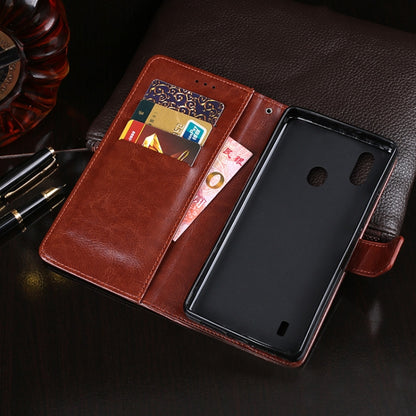 For Blackview A60 Pro idewei Crazy Horse Texture Horizontal Flip Leather Case with Holder & Card Slots & Wallet(Rose Red) - More Brand by idewei | Online Shopping UK | buy2fix