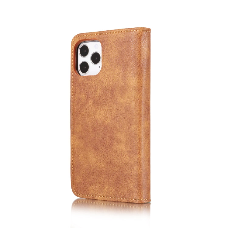 For iPhone 12 Pro Max DG.MING Crazy Horse Texture Detachable Magnetic Leather Case(Brown) - iPhone 12 Pro Max Cases by DG.MING | Online Shopping UK | buy2fix