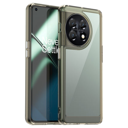 For OnePlus 11 5G Colorful Series Acrylic + TPU Phone Case(Transparent Grey) - OnePlus Cases by buy2fix | Online Shopping UK | buy2fix