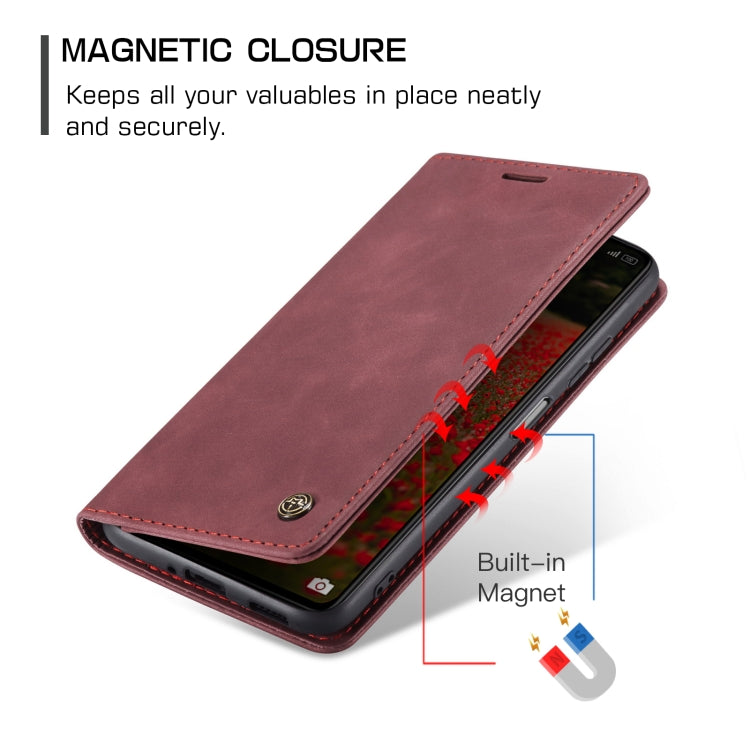 For OPPO Reno8 T 5G CaseMe 013 Multifunctional Horizontal Flip Leather Phone Case(Wine Red) - OPPO Cases by CaseMe | Online Shopping UK | buy2fix