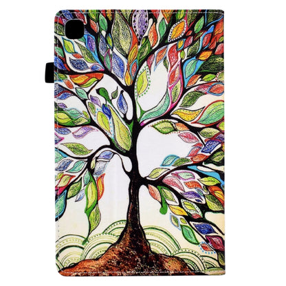 For Samsung Galaxy Tab S5e T720 Colored Drawing Stitching Elastic Band Leather Smart Tablet Case(Life Tree) - Tab S5E 10.5 T720 / T725 by buy2fix | Online Shopping UK | buy2fix