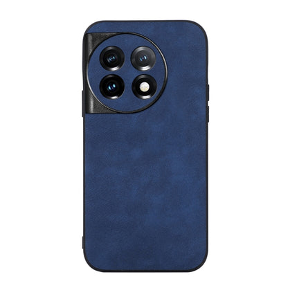 For OnePlus 11 Morocco Texture PU Phone Case(Blue) - OnePlus Cases by buy2fix | Online Shopping UK | buy2fix