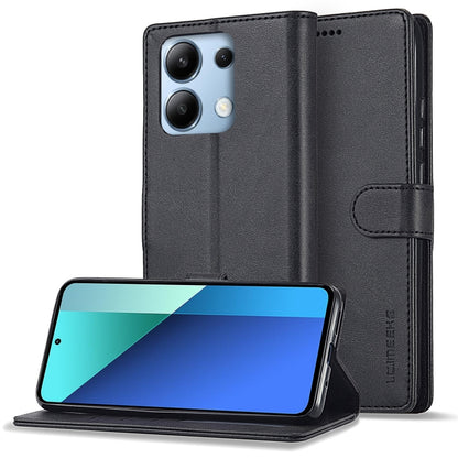 For Xiaomi Redmi Note 13 Pro 4G LC.IMEEKE Calf Texture Leather Phone Case(Black) - Xiaomi Cases by LC.IMEEKE | Online Shopping UK | buy2fix