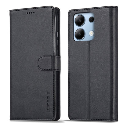 For Xiaomi Redmi Note 13 Pro 4G LC.IMEEKE Calf Texture Leather Phone Case(Black) - Xiaomi Cases by LC.IMEEKE | Online Shopping UK | buy2fix