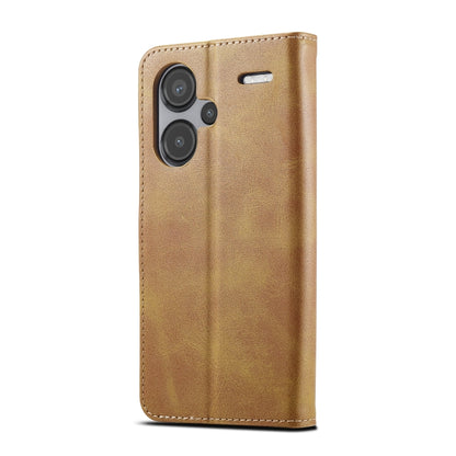 For Xiaomi Redmi Note 13 Pro+ LC.IMEEKE Calf Texture Leather Phone Case(Brown) - Note 13 Pro+ Cases by LC.IMEEKE | Online Shopping UK | buy2fix