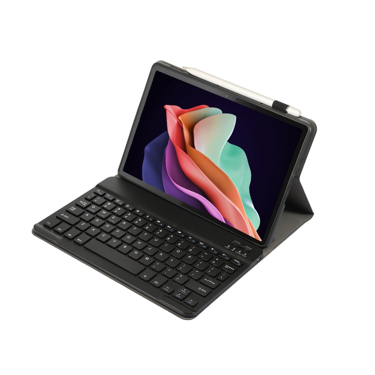 For Huawei MatePad 11 2023 AHW13 Lambskin Texture Ultra-thin Detachable Bluetooth Keyboard Leather Case(Black) - Huawei Keyboard by buy2fix | Online Shopping UK | buy2fix