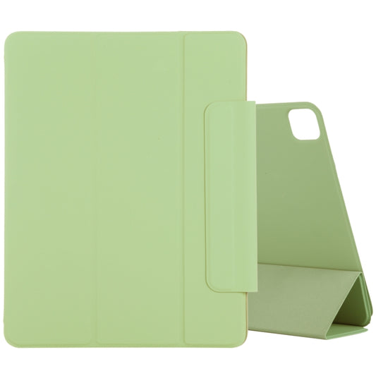 For iPad Air 13 2024 / Pro 12.9 2020 Active Buckle Magnetic PU Leather Tablet Case With Holder & Sleep / Wake-up Function(Light Green) - iPad Pro 12.9 (2020) Cases by buy2fix | Online Shopping UK | buy2fix