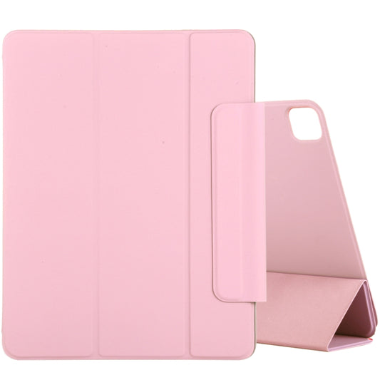 For iPad Air 13 2024 / Pro 12.9 2020 Active Buckle Magnetic PU Leather Tablet Case With Holder & Sleep / Wake-up Function(Rose Gold) - iPad Pro 12.9 (2020) Cases by buy2fix | Online Shopping UK | buy2fix